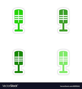 Assembly realistic sticker design on paper vector image