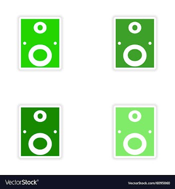 Assembly realistic sticker design on paper vector image