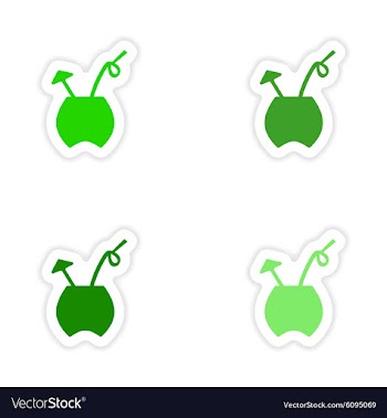 Assembly realistic sticker design on paper vector image
