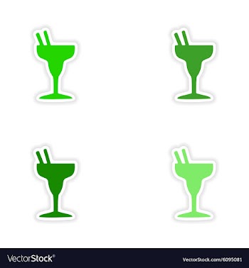 Assembly realistic sticker design on paper vector image