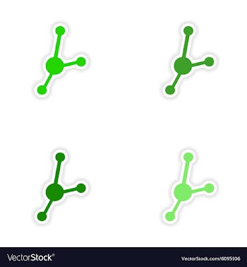 Assembly realistic sticker design on paper vector image