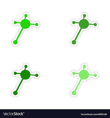 Assembly realistic sticker design on paper vector image