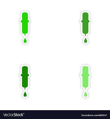 Assembly realistic sticker design on paper vector image