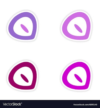 Assembly realistic sticker design on paper vector image