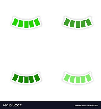Assembly realistic sticker design on paper vector image