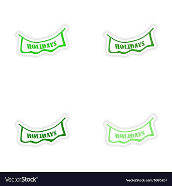 Assembly realistic sticker design on paper vector image