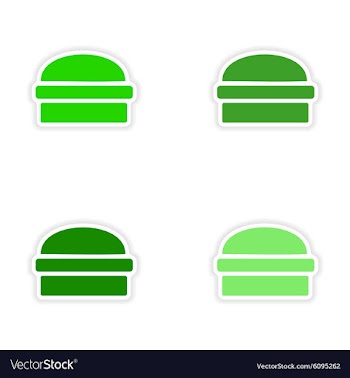 Assembly realistic sticker design on paper vector image