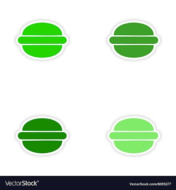 Assembly realistic sticker design on paper vector image