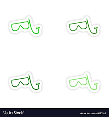 Assembly realistic sticker design on paper vector image