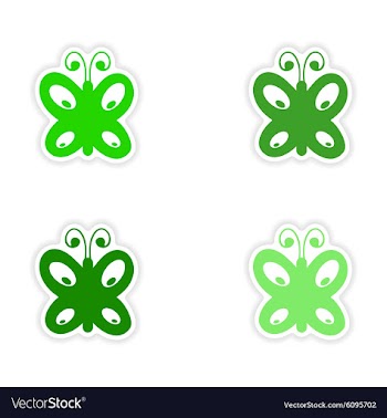 Assembly realistic sticker design on paper vector image