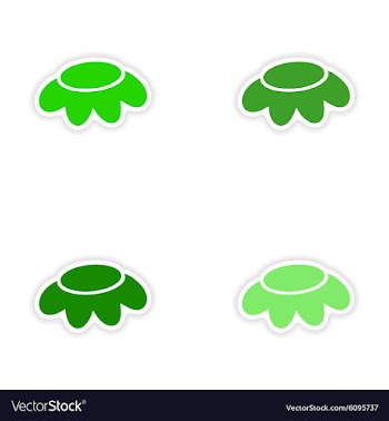 Assembly realistic sticker design on paper vector image