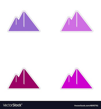 Assembly realistic sticker design on paper vector image