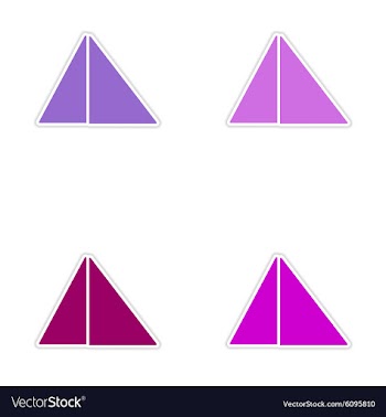 Assembly realistic sticker design on paper vector image