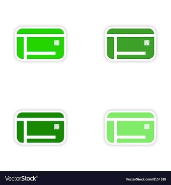 Assembly realistic sticker design on paper vector image