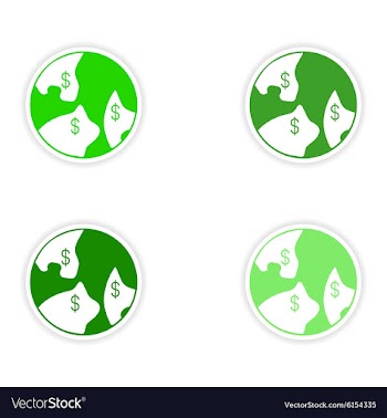 Assembly realistic sticker design on paper vector image