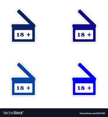 Assembly realistic sticker design on paper vector image