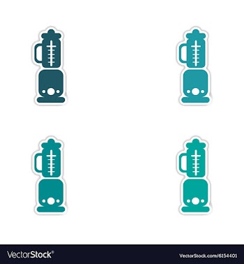 Assembly realistic sticker design on paper vector image