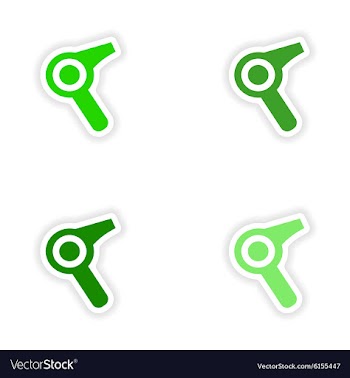 Assembly realistic sticker design on paper vector image