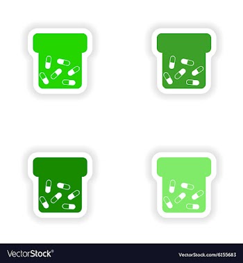 Assembly realistic sticker design on paper vector image