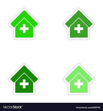 Assembly realistic sticker design on paper vector image
