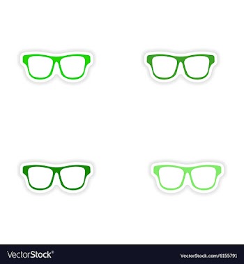 Assembly realistic sticker design on paper vector image