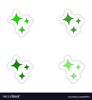 Assembly realistic sticker design on paper vector image
