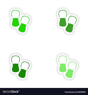 Assembly realistic sticker design on paper vector image
