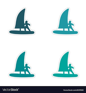 Assembly realistic sticker design on paper vector image