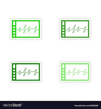 Assembly realistic sticker design on paper vector image