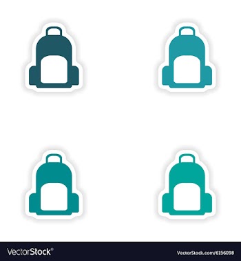 Assembly realistic sticker design on paper vector image