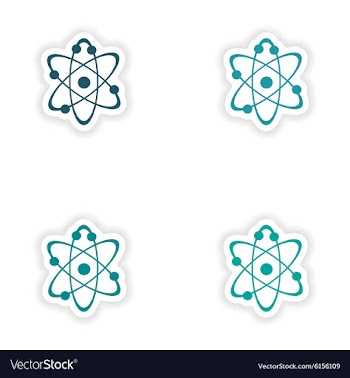 Assembly realistic sticker design on paper vector image