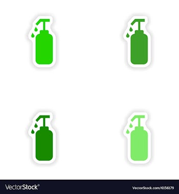 Assembly realistic sticker design on paper vector image