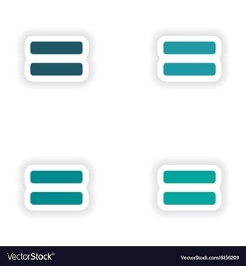 Assembly realistic sticker design on paper vector image