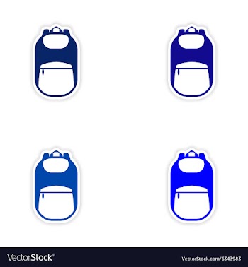 Assembly realistic sticker design on paper vector image