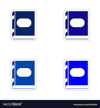 Assembly realistic sticker design on paper vector image