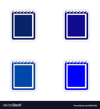 Assembly realistic sticker design on paper vector image