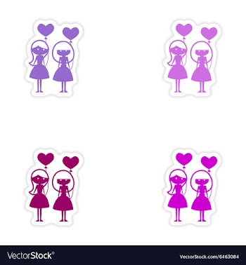 Assembly realistic sticker design on paper vector image