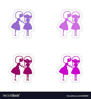 Assembly realistic sticker design on paper vector image