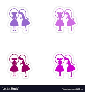 Assembly realistic sticker design on paper vector image