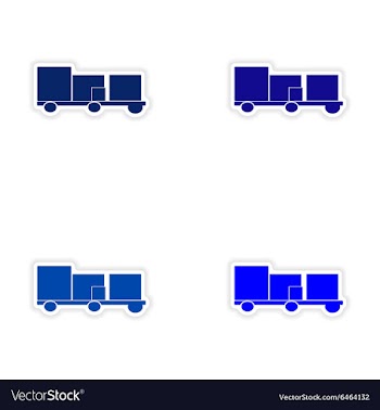 Assembly realistic sticker design on paper vector image