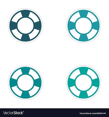 Assembly realistic sticker design on paper vector image