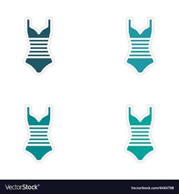 Assembly realistic sticker design on paper vector image