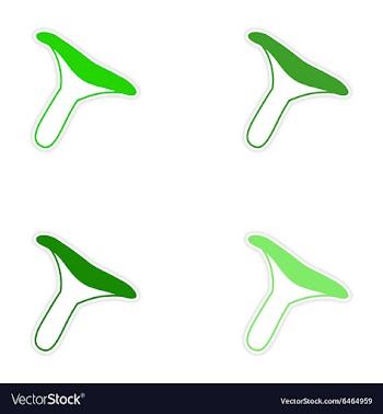 Assembly realistic sticker design on paper vector image