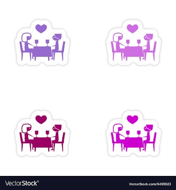 Assembly realistic sticker design on paper vector image