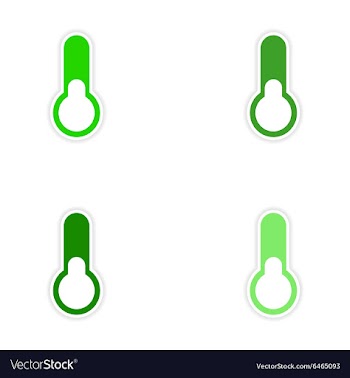 Assembly realistic sticker design on paper vector image
