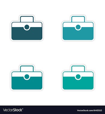Assembly realistic sticker design on paper vector image