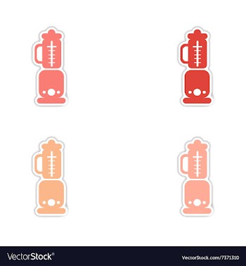 Assembly realistic sticker design on paper vector image