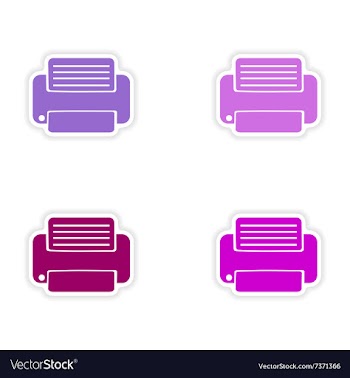 Assembly realistic sticker design on paper vector image