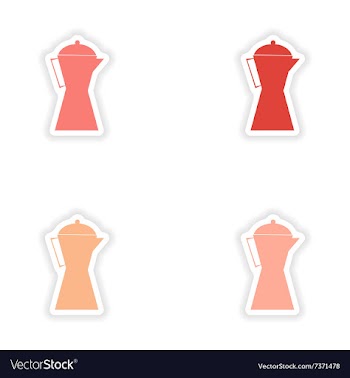 Assembly realistic sticker design on paper vector image