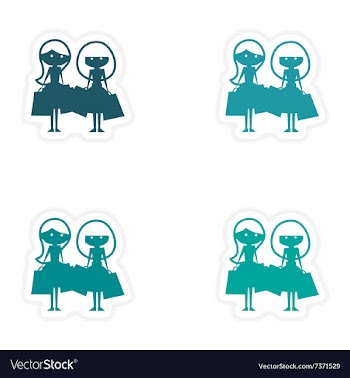 Assembly realistic sticker design on paper vector image